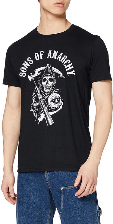 Sons Of Anarchy - Reaper Men's Black T-Shirt - Planet Retro New Vintage Clothing