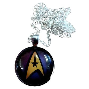 Star Trek Insignia Dome Necklace planet retro nz