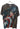 A graphic t-shirt featuring an image of Captain America with a shield smasher print, predominantly in red, blue, and white colors.
