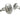 A pair of silver metal cufflinks with a gear shift design on a white background.