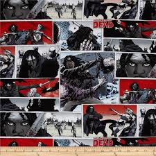 Walking Dead Graphic Novel "Slayer" cotton fabric print at Planet Retro NZ