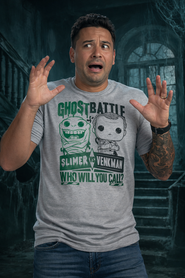 Ghostbusters Ghost Battle Funko Men's T-Shirt (XL)