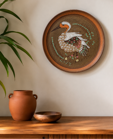 Vintage KMK West German Bird Wall Plate (1970s)