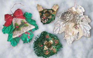 1960s Vintage Christmas Ornaments - Set of 4 Planet Retro NZ