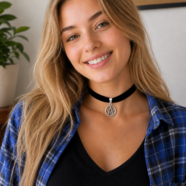 Supernatural Pentacle Choker Necklace