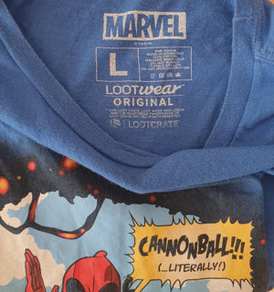 Vintage T-Shirt - Deadpool Cannonball (Large)