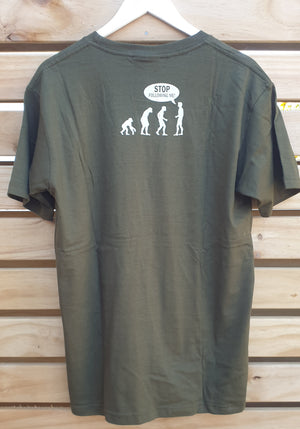 Ascent of Man Humour T-Shirt (Large)
