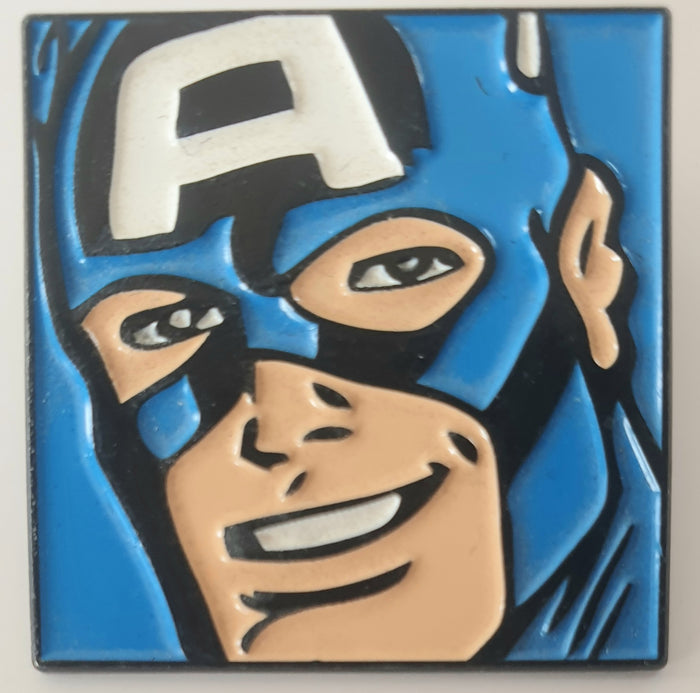 Enamel Pin / Brooch - Retro Captain America Head