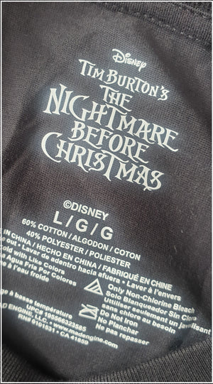 Nightmare Before Christmas Print T-Shirt (Lge)