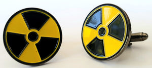 Radioactive Hazard Symbol Cufflinks