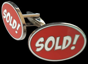 SOLD! Real Estate/Auctioneer's Cufflinks