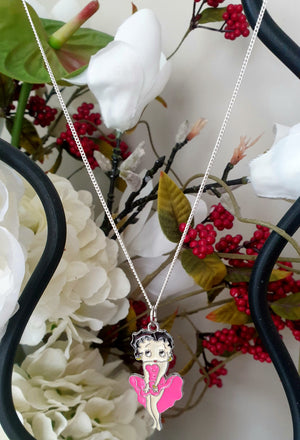 Betty Boop Enamel Necklace