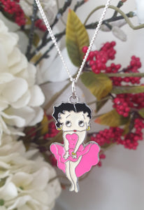 Betty Boop Enamel Necklace