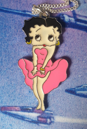 Betty Boop Enamel Necklace