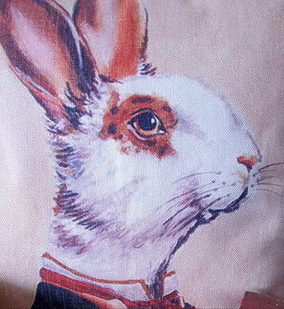 Posh Rabbit Cushion Cover