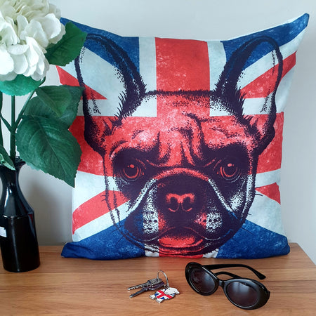 Right Proper UK Pug Cushion Cover