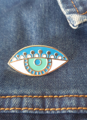 Eye Danica Studio Enamelled Brooch / Pin