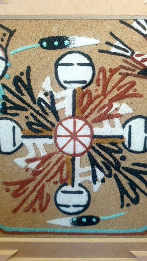 Vintage Navajo Sand Painting Art (Signed)