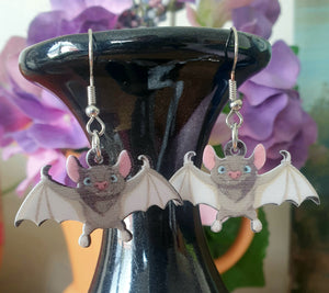 Bat Babies - Acrylic Hook Earrings