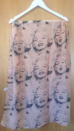 Marilyn Monroe Peach Pink Scarf