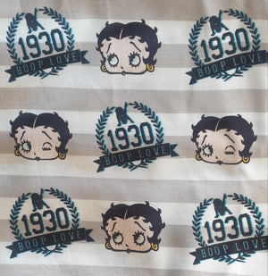 SALE Fabric - Betty Boop Sand Stripe