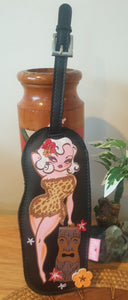 Cavegirl Carlita Luggage Tag