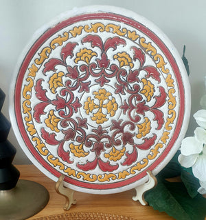 Vintage Handpainted Ceramic Plate Spain