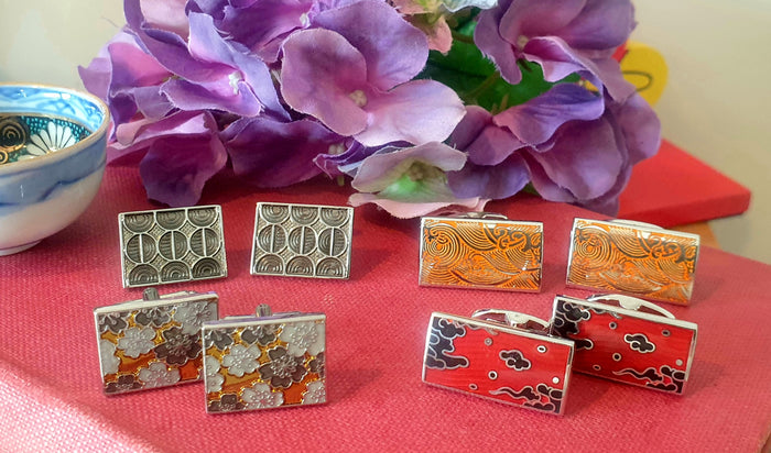 Oriental Enamelled Cufflinks