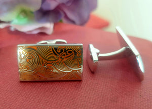 Oriental Enamelled Cufflinks