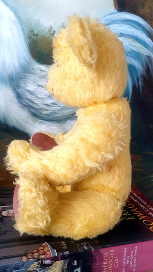 Vintage Yellow Jointed Teddy Bear