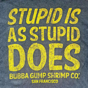 Vintage T-Shirt - Bubba Gump Stupid Is As Stupid Does planet retro nz 2