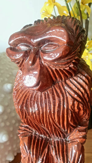 Vintage 1970s Tonga Carved Wooden Monkey