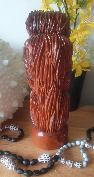 Vintage 1970s Tonga Carved Wooden Monkey