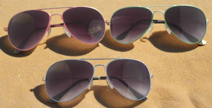 80s Coloured Aviator Sunglasses