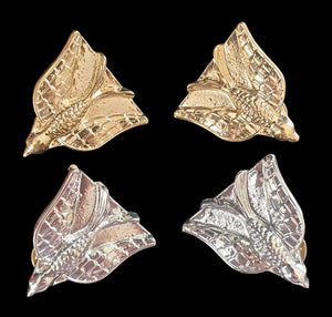 Pair of Birds - Collar Tip Brooches (Gold or Silver)