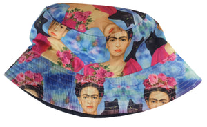 Frida Kahlo & Cats Reversible Bucket Hat