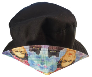 Frida Kahlo & Cats Reversible Bucket Hat