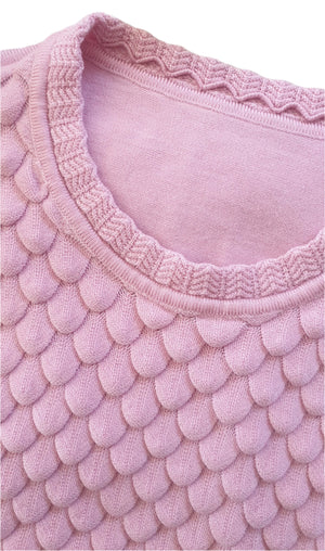 Baby Pink Knit Sweater (Small)