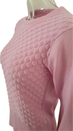 Baby Pink Knit Sweater (Small)