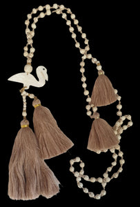 Long Bird Tassel Necklace