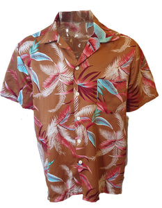 Mens Brown Rarotongan Shirt (XL)