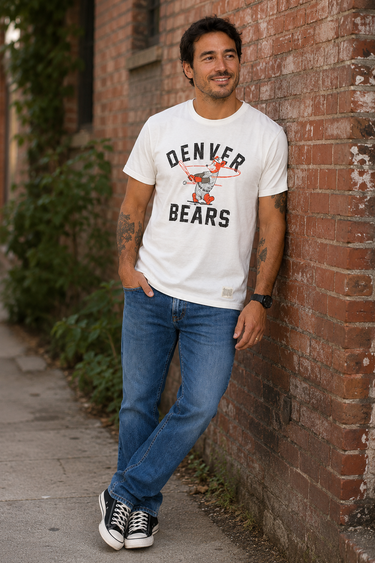 The Original Retro Brand Denver Bears Dawson T-Shirt (Sm & Med)