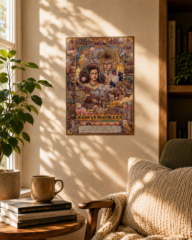 David Bowie Labyrinth Colour Montage A3 Art Print
