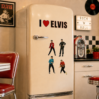 Elvis Presley I Love Elvis Reusable Window Clings (2004)