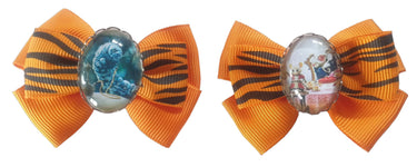 Alice in Wonderland - Bow Hair Clips Pair planet retro nz