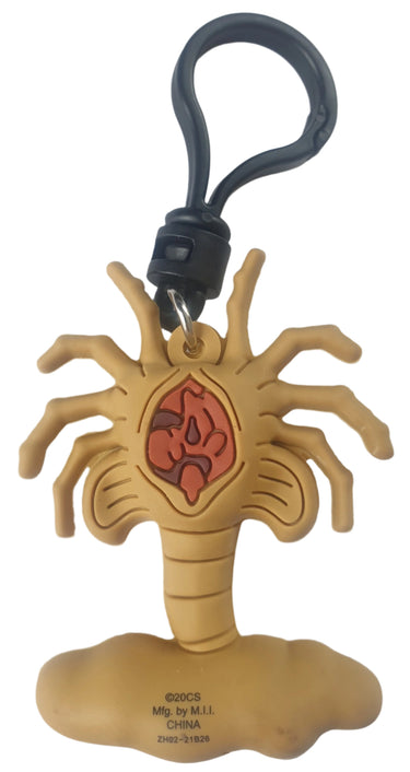 Alien Face Hugger Rubber Keyring planet retro nz 2