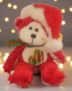 BK Beanie Kids Bear - Prezzie the Bear Christmas (2004) New Vintage Toys Planet Retro NZ