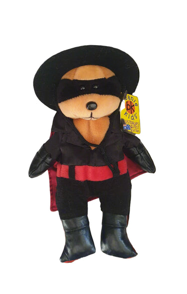 BK Beanie Kids Bear - Shadow El Bandito Bear (2005) vintage toys collectables nz planet retro 2