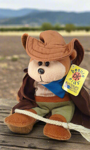 BK Beanie Kids Bear - Shannon the Stockman Bear New Vintage Toys Collectables Planet Retro NZ