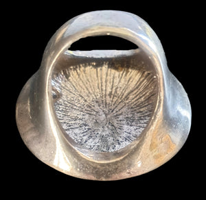 Big Beautiful Silver Circle Ring New Vintage Jewellery Accessories Planet Retro NZ 2